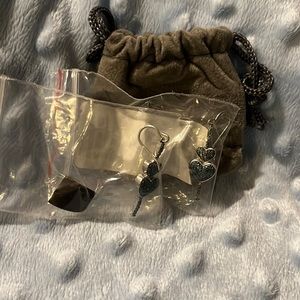 Blue and silver earrings NWOT